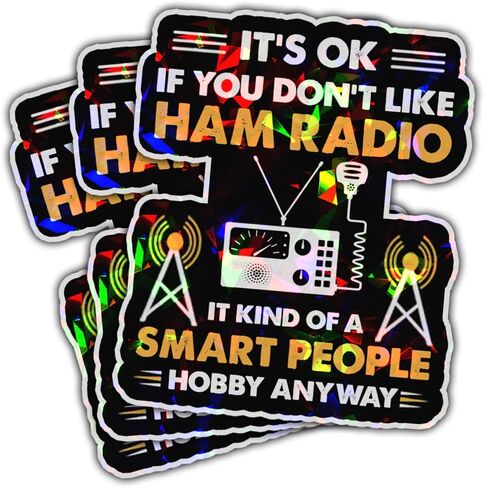 3 قطع لا بأس إذا كنت لا تحب ملصق راديو لحم الخنزير، هدايا لمشغلي راديو لحم الخنزير الهواة مشغل راديو لحم الخنزير ملصق مضحك لراديو الهواة ملصقات هدايا لأجهزة الكمبيوتر المحمول وزجاجة الماء وخوذة السيارة مقاس 3 × 3 بوصة in Kuwait