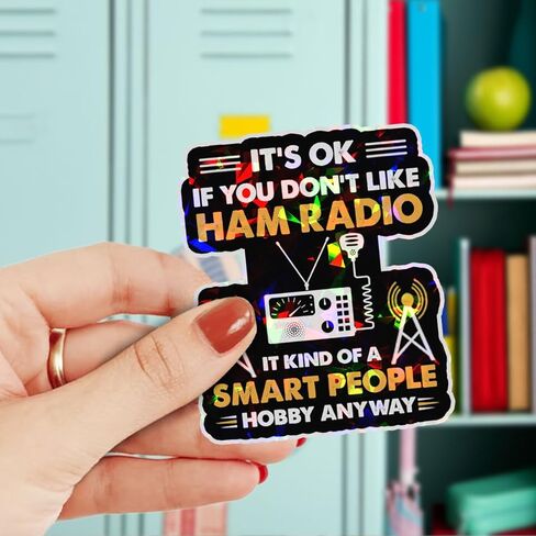 3 قطع لا بأس إذا كنت لا تحب ملصق راديو لحم الخنزير، هدايا لمشغلي راديو لحم الخنزير الهواة مشغل راديو لحم الخنزير ملصق مضحك لراديو الهواة ملصقات هدايا لأجهزة الكمبيوتر المحمول وزجاجة الماء وخوذة السيارة مقاس 3 × 3 بوصة in Kuwait