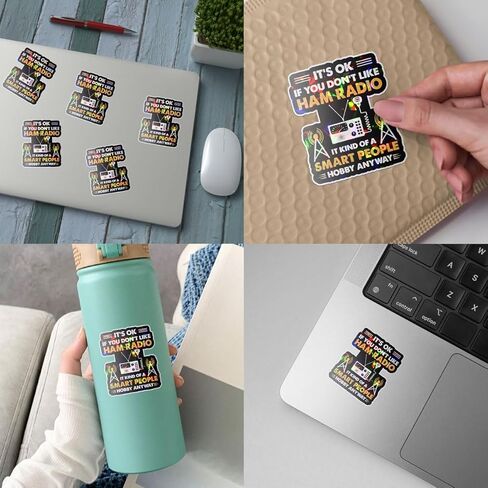 3 قطع لا بأس إذا كنت لا تحب ملصق راديو لحم الخنزير، هدايا لمشغلي راديو لحم الخنزير الهواة مشغل راديو لحم الخنزير ملصق مضحك لراديو الهواة ملصقات هدايا لأجهزة الكمبيوتر المحمول وزجاجة الماء وخوذة السيارة مقاس 3 × 3 بوصة in Kuwait