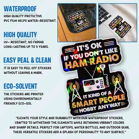 3 قطع لا بأس إذا كنت لا تحب ملصق راديو لحم الخنزير، هدايا لمشغلي راديو لحم الخنزير الهواة مشغل راديو لحم الخنزير ملصق مضحك لراديو الهواة ملصقات هدايا لأجهزة الكمبيوتر المحمول وزجاجة الماء وخوذة السيارة مقاس 3 × 3 بوصة in Kuwait