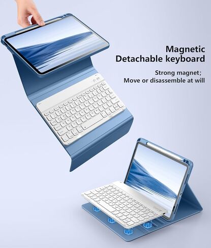Wenlaty for iPad Air 11-inch Case with Keyboard & Air 5th/4th Gen 10.9'' in Saudi Arabia