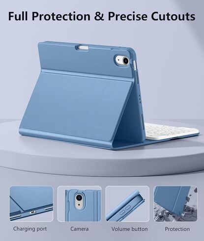 Wenlaty for iPad Air 11-inch Case with Keyboard & Air 5th/4th Gen 10.9'' in Saudi Arabia