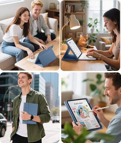 Wenlaty for iPad Air 11-inch Case with Keyboard & Air 5th/4th Gen 10.9'' in Saudi Arabia