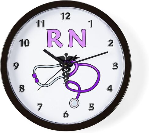 Cafepress RN ممرضة Medical 10 "ساعة الحائط لغرفة المعيشة أو المطبخ أو المكتب in Saudi Arabia