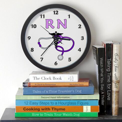 Cafepress RN ممرضة Medical 10 "ساعة الحائط لغرفة المعيشة أو المطبخ أو المكتب in Saudi Arabia
