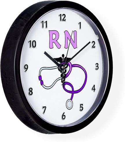 Cafepress RN ممرضة Medical 10 "ساعة الحائط لغرفة المعيشة أو المطبخ أو المكتب in Saudi Arabia