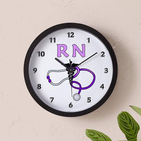 Cafepress RN ممرضة Medical 10 "ساعة الحائط لغرفة المعيشة أو المطبخ أو المكتب in Saudi Arabia