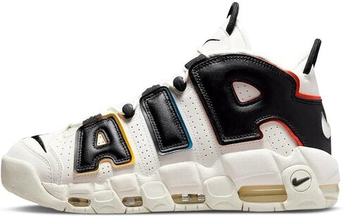 حذاء Nike Air More Uptempo 96 للرجال، أسود/أبيض-متعدد الألوان، 13 in Saudi Arabia