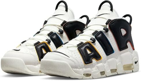 حذاء Nike Air More Uptempo 96 للرجال، أسود/أبيض-متعدد الألوان، 13 in Saudi Arabia