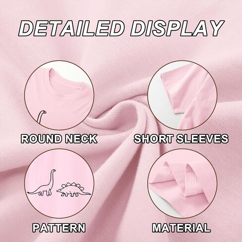 Dinosaur Shirt Women Cute Graphic Tees Funny Dino Shirts for Teen Girls Cartoon Printed Cotton Tshirts Aesthetic Tops in Kuwait