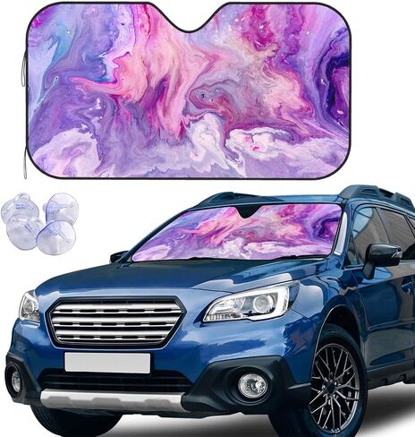 Texas Flag Front Windshield Sun Shown Accordion قابلة للطي Auto Sunshade للسيارة شاحنة سيارات الدفع الرباعي UV أشعة الشمس واقي in Kuwait