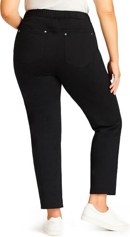 Women's Plus Size Tapered Knit Pull On Jean in Saudi Arabia