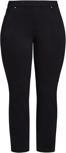 Women's Plus Size Tapered Knit Pull On Jean in Saudi Arabia