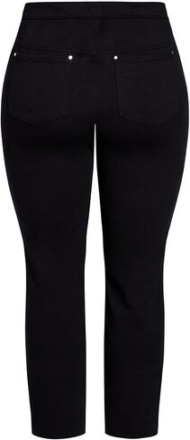 Women's Plus Size Tapered Knit Pull On Jean in Saudi Arabia
