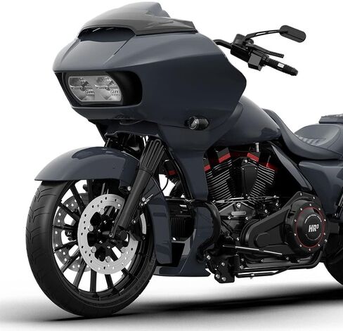HR3 لـ Gunship Gray Road Glide Fairing Spoiler متوافق مع نماذج Harley Fltrx 2017-Later و Fltrxs و Fltrxst in Kuwait