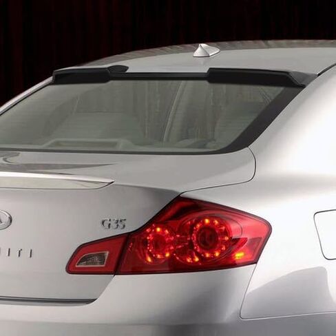 ABS البلاستيك النافذة الخلفية سقف المفسد جناح متوافق مع 2007-2015 Infiniti G25 G35 G37 Q40 سيدان ، 2008 2009 2010 2011 2013 2013 (نمط الكربون المرسم) in Saudi Arabia