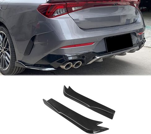 Rear Bumper Lip Spoiler for Kia K5 Optima DL3 2021 2022 2023 Wrap Angle Protector Accessories Trim ABS 2pc Matte Black in Kuwait