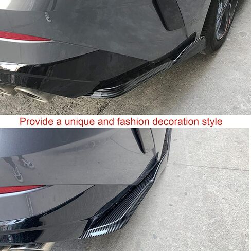 Rear Bumper Lip Spoiler for Kia K5 Optima DL3 2021 2022 2023 Wrap Angle Protector Accessories Trim ABS 2pc Matte Black in Kuwait