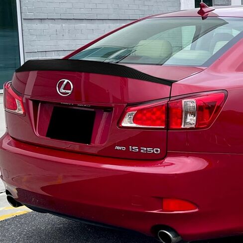 Q1-tech ، spoyp reac wing spoiler متوافق مع لكزس IS250 / IS350 / ISF 2006-2013 ، المفسد الخلفي للحذاء الجذع في الجناح الخلفي ، ABS (Pearl White) in Kuwait