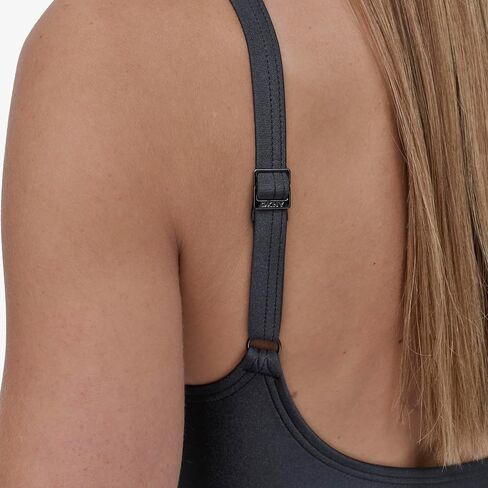 DKNY Women's Surplice Ruched Spaghetti Strap One Piece Swimsuit مع التحكم في البطن in Saudi Arabia