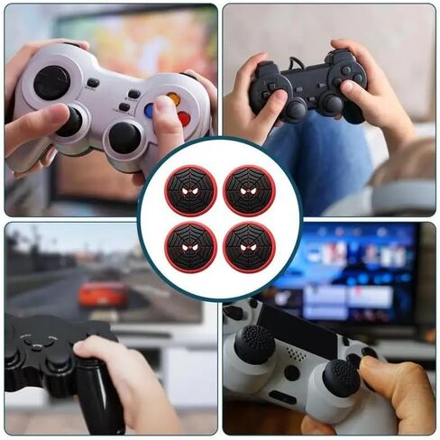 4 PCS Thumb Grips Stick Joystick Cap for PS5 PS4 PS2 Switch Pro for Xbox Series S Xbox One Xbox 360 Silicone Thumbstick Joystick Cover (Color 5) in Kuwait