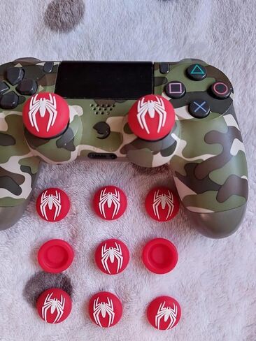 4 PCS Thumb Grips Stick Joystick Cap for PS5 PS4 PS2 Switch Pro for Xbox Series S Xbox One Xbox 360 Silicone Thumbstick Joystick Cover (Color 5) in Kuwait