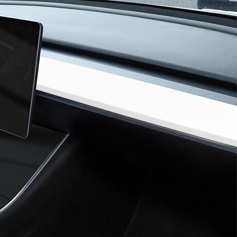 Xotic Tech Center Center Censole Dashboard لوحة غطاء غطاء غطاء الغلاف ، أبيض غير لامع ، متوافق مع Tesla Model 3 2017 2018 2019 2020 2021 2022 2023 ، Model Y 2020 2021 2022 2024 2024 2025 in Kuwait