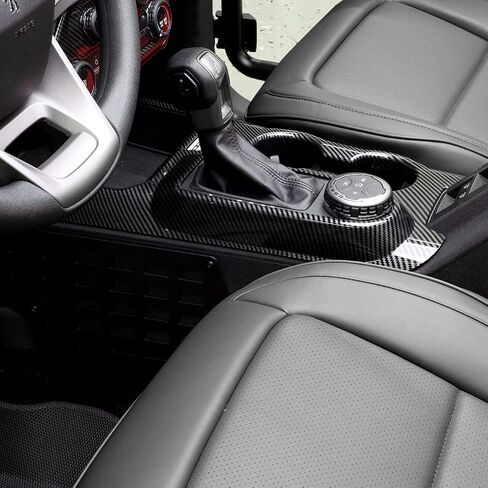 غطاء لوحة شيفتر IAG I-Line في Gloss Carbon for Ford Bronco 2021+ 2/4 Door Tommismance فقط (وليس الرياضة) in Kuwait