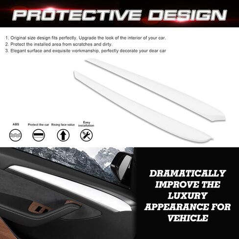 Xotic Tech Center Console Dashboard Panel Trim Cover Wrap Cap, Matte White, Compatible with Tesla Model 3 2017 2018 2019 2020 2021 2022 2023, Model Y 2020 2021 2022 2023 2024 2025 in Saudi Arabia