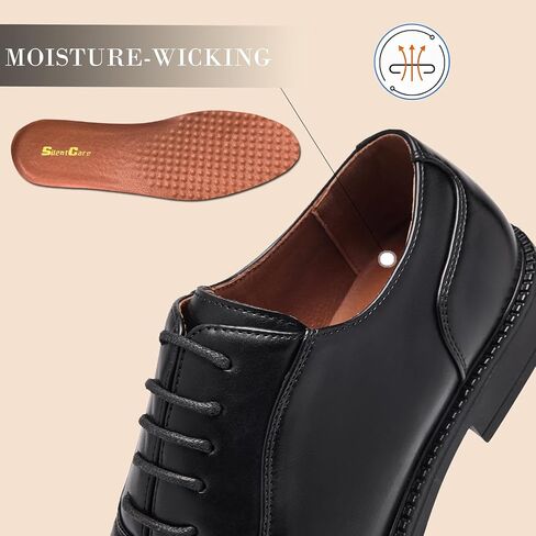 Silentcare Men's Dress Shoes الرسمية Oxford Business Most Classic Lace Up Shoes in Kuwait
