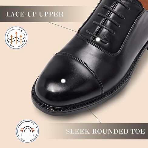 Silentcare Men's Dress Shoes الرسمية Oxford Business Most Classic Lace Up Shoes in Kuwait