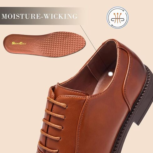 Silentcare Men's Dress Shoes الرسمية Oxford Business Most Classic Lace Up Shoes in Kuwait