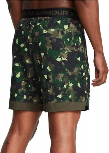 Under Armour Men's Vanish Woven 6" Camo Printed Shorts (US, Alpha, Large, Regular, Regular, Marine OD Green 390) in Saudi Arabia