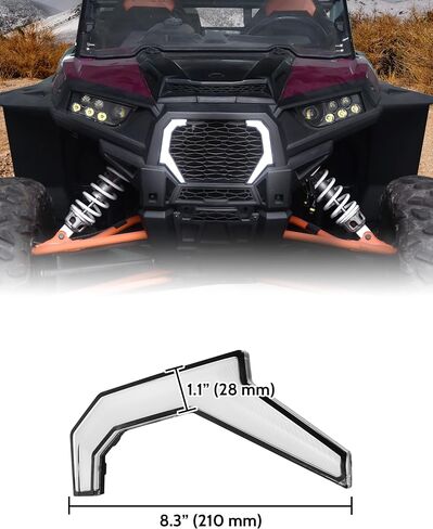 RGB LED Fang Lights for Polaris RZR XP 1000 2014-2018/RZR 900 XC 900S 2015-2020 Accessories, APP Control Accent Lights with Start Animation, Turn Signals, Smart Scenes, Music Sync, 2PCS in Saudi Arabia
