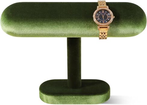 مرنة مرنة الساعات الساتلية ، حامل مجوهرات على شكل حرف T لقلادة سوار ، ورفقة عرض كونترتوب متجر للمجوهرات (أخضر ، شبه متلازمة) in Kuwait