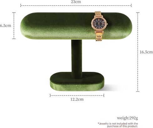 مرنة مرنة الساعات الساتلية ، حامل مجوهرات على شكل حرف T لقلادة سوار ، ورفقة عرض كونترتوب متجر للمجوهرات (أخضر ، شبه متلازمة) in Kuwait