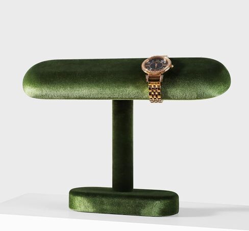 مرنة مرنة الساعات الساتلية ، حامل مجوهرات على شكل حرف T لقلادة سوار ، ورفقة عرض كونترتوب متجر للمجوهرات (أخضر ، شبه متلازمة) in Kuwait