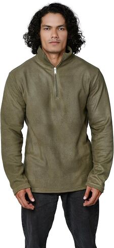 MENS MOCK NECK ZIPPER JACKET, MICRO FIBER FLEECE in Kuwait