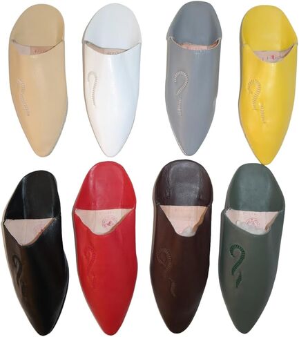 Moroccan Pointed Slippers,Babouche Slippers,Organic Slippers,Moroccan Babouche,Handmade Slippers,Moroccan Mules,Mens Slippers,House Slippers,Womens Slippers,Womens Babouche,Leather Slippers in Kuwait