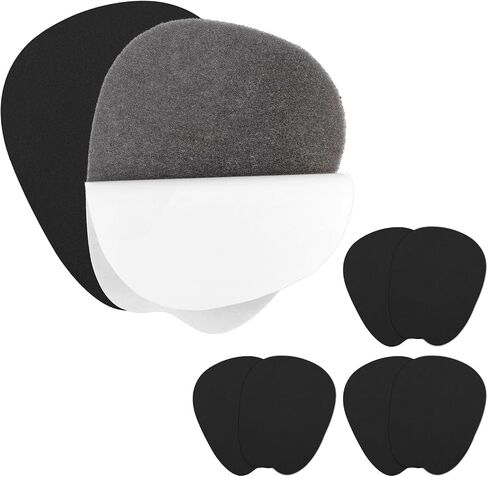 3 Pairs Felt Tongue Pads Cushion Soft Self-Adhesive Tongues Pad Non Slip Tongues Cushion Inserts Shoe Tongue Pads Felt Shoe Pad Comfort Cushions Inserts for Men Women(Black) in Kuwait