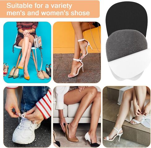 3 Pairs Felt Tongue Pads Cushion Soft Self-Adhesive Tongues Pad Non Slip Tongues Cushion Inserts Shoe Tongue Pads Felt Shoe Pad Comfort Cushions Inserts for Men Women(Black) in Kuwait
