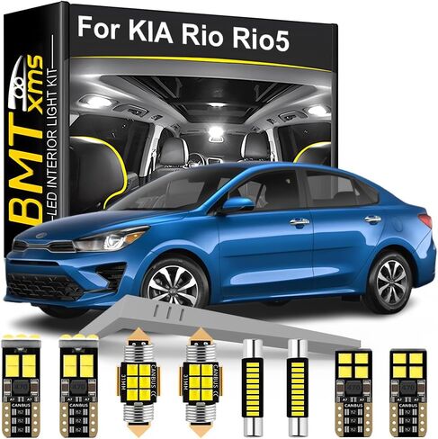 LED INTERIOR LIGHT KIT استبدال KIA PRIDE RIO RIO5 UB YB 2013 2013 2014 2015 2017 2017 2018 2019 2020 2021 2022 2023 ، Super Bright 6000K White in Saudi Arabia