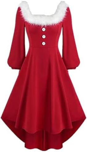Adult Christmas Red Women's Dress in Saudi Arabia