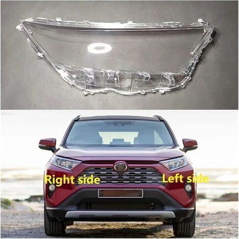 Headlight Housing Compatible For Toyota RAV4 2019 2020 2021 2022 Car Headlamp Housing Headlight Lens Cover Glass Lamp Shell Transparent Lampshade Lights Mask(Right side) in Saudi Arabia