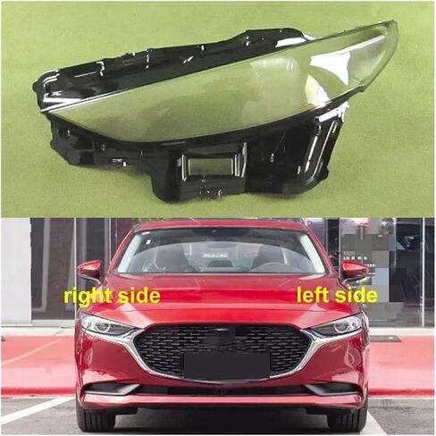 Headlight Housing Compatible For Mazda 3 Axela 2019 2020 2021 Headlamp Cover Transparent Lamp Headlight Shell Lens Plexiglass Replace The Original Lampshade(1PCS right side) in Saudi Arabia