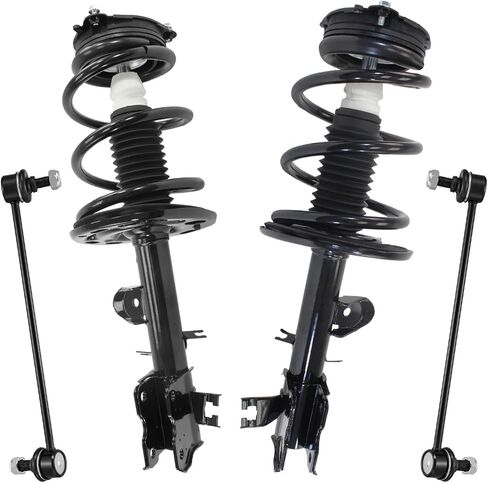 Detroit Axle-4pc مجموعة التعليق الأمامية لـ 13-20 Nissan Pathfinder Infiniti QX60 JX35 14-21 Murano ، 2 Struts with Coil Springs 2 Sway Bars 2013 2014 2015 2017 2017 2018 2019 2020 Replace in Saudi Arabia