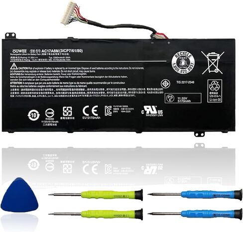 بطارية كمبيوتر محمول AP21B7Q متوافقة مع سلسلة ACER Predator Triton 300 SE PT314-52S 15.48V 76Wh 4930mAh in Saudi Arabia