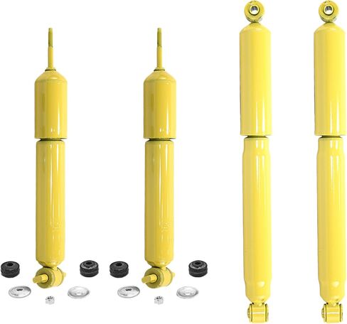 Monroe 10000444vk 4 PC الأمامي والخلفي تمتص الصدمات المحدد لعام 1999-2006 شيفروليه سيلفرادو و GMC Sierra 1500 RWD ، 2007 شيفروليه سيلفرادو و GMC Sierra 1500 Classic in Saudi Arabia