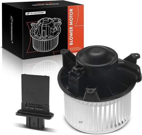 A-Premium HVAC Heater Blower Motor and Resistor Assembly Compatible with Nissan Vehicles - Titan 2004-2015, Armada 2005-2007 - Front, with Fan Cage, Replace# 271505Z000, 31558012100, 2-PC Set in Saudi Arabia