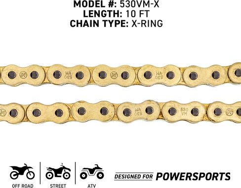 NICHE 530 X-Ring Motorcycle Drive Chain Bulk Reel with 2 Connecting Master Link (10 Feet) in Saudi Arabia